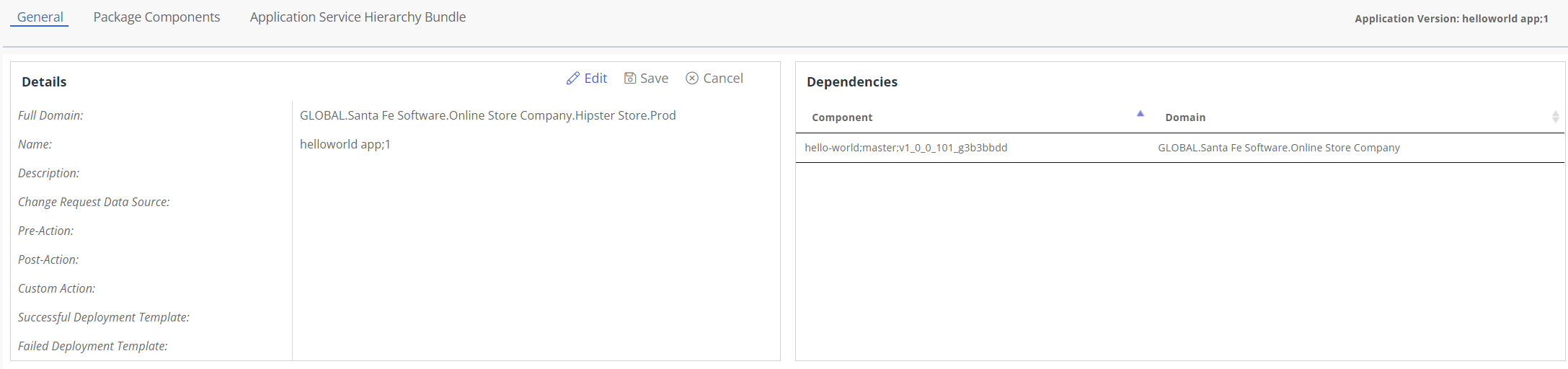 Application Component Dependencies