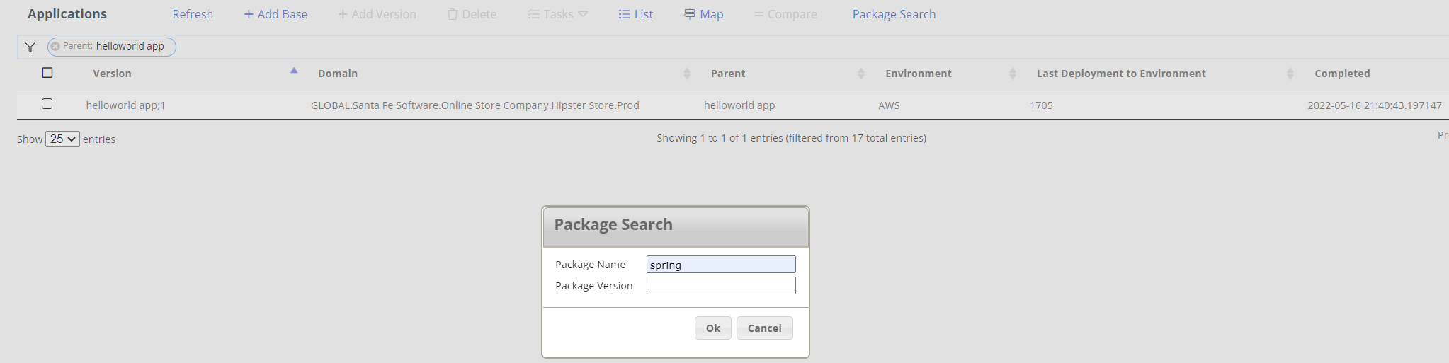 Package Search